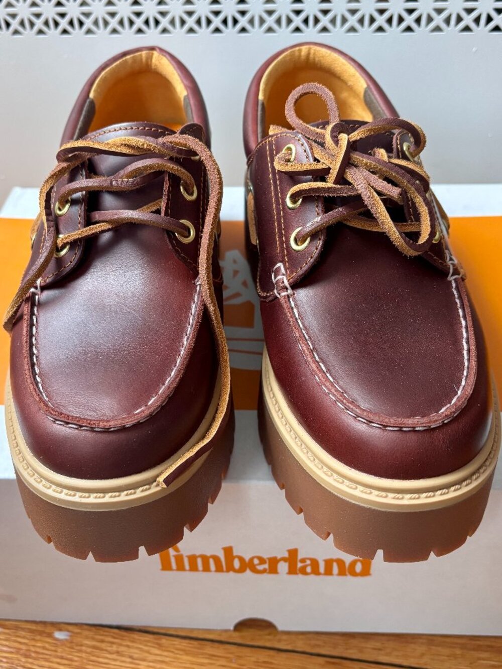 TIMBERLAND WOMEN STONE PLATFORM BOAT SHOE